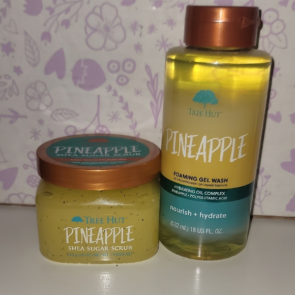 Tree Hurt Pineapple Foaming Gel Wash and Shea Sugar Scrub Set - Picture 1 of 1